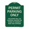 Signmission Permit Parking Violators Ticketed Booted or Towed Owners Risk & Ex Alum, 18" L, 24" H, G-1824-23315 A-DES-G-1824-23315 - alternate 1